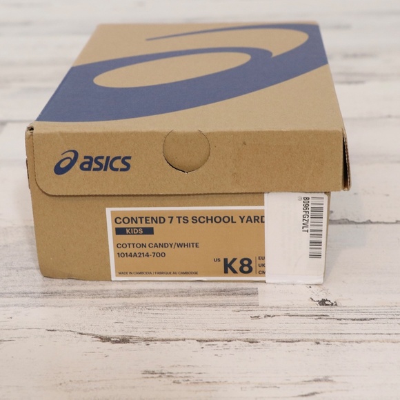 ASICS Kid's Contend 7 Toddler Shoe, K8, Cotton Candy/White Butterfly - Picture 9 of 9